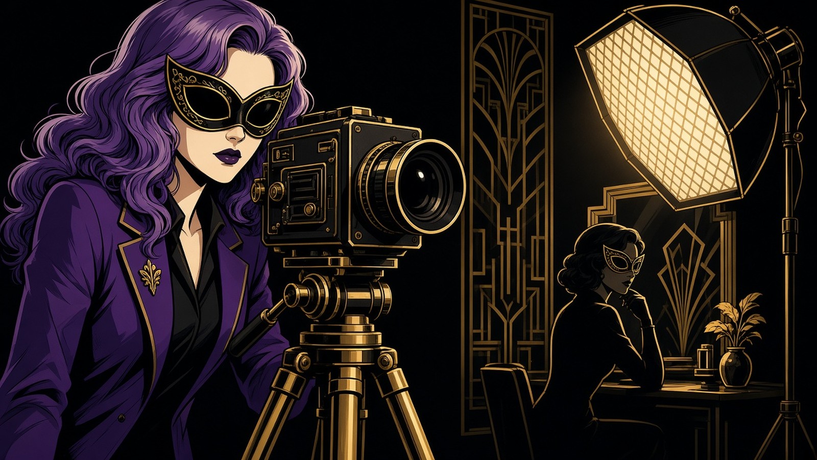 Studio — masked comic noir content engine