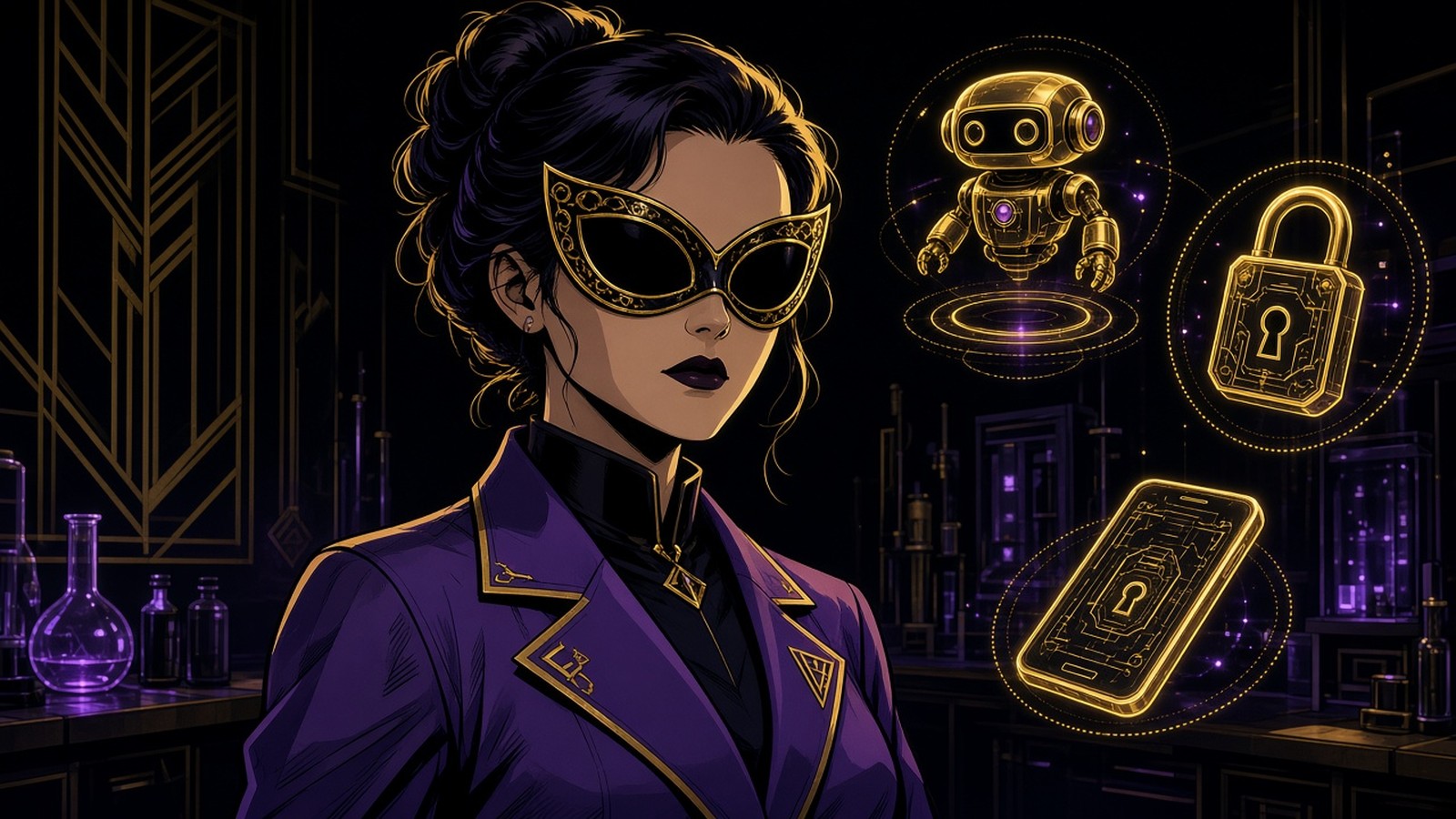 Boojee Labs — masked comic noir live R&D