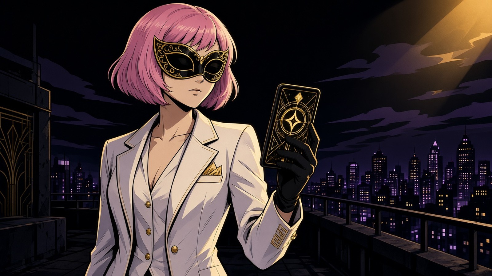 Member App — masked comic noir dashboard